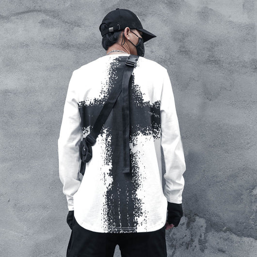 Camisa Suelta Personalizada Manga Larga Estilo Urbano Hombre - Image 12