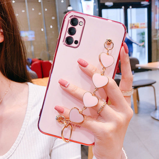 Funda Protectora para Celular con Pulsera de Electrochapado y Silicona - Image 4