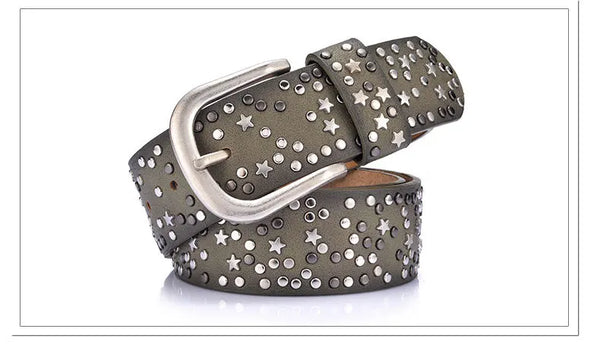 Cinturón de Remaches para Mujer - Estilo Moderno