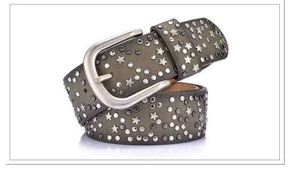 Cinturón de Remaches para Mujer - Estilo Moderno