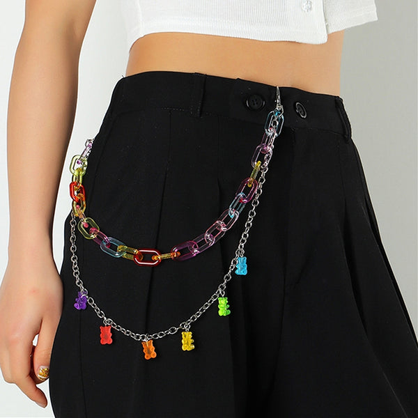 Cadena de Cintura Acrílica con Dije Temperamento Girly INS