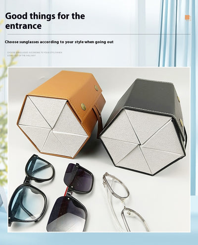 Estuche Multiseccional para Gafas en Cuero - Organizador Plegable - Image 41