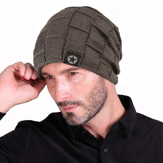 Gorro Tejido con Parche de Estrella de Cinco Puntas - Image 8