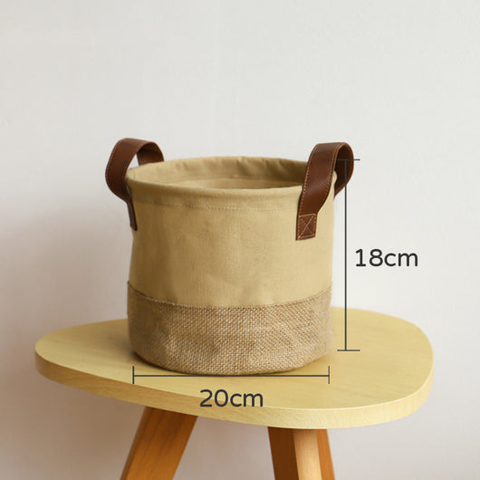 Canasta Plegable de Algodón y Lino para Ropa Sucia - Image 7