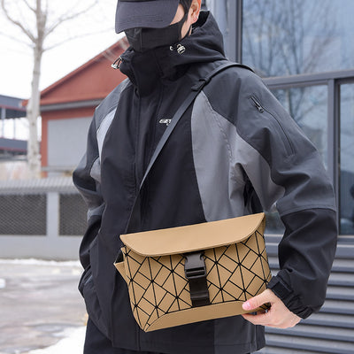 Bolsa Crossbody Hombre Diseño Rombo - Estilo Moderno Rui Camp - Image 3