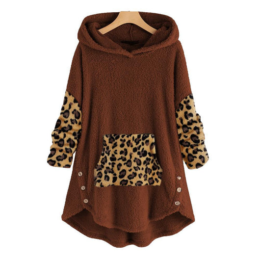 Sudadera Hoodie de Felpa Manga Larga Suelta y Cómoda - Image 6
