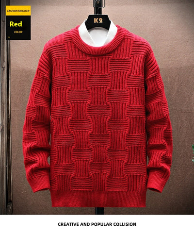 Suéter Básico Manga Larga Cuello Redondo para Hombre - Image 18