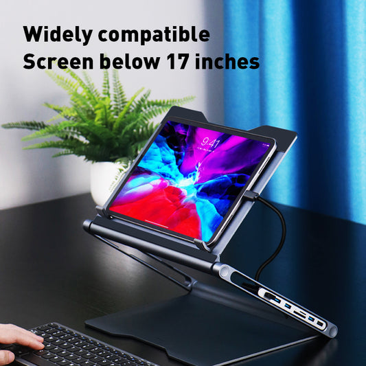 Soporte para Laptop con Estación de Acoplamiento 8 en 1 - Image 2