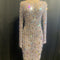 Vestido Corto de Fiesta con Brillantes para Cumpleaños