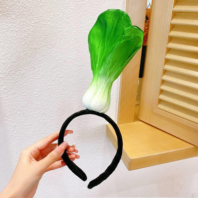 Diadema Vegetal de Repollo y Rábano Grande para Sesiones Fotográficas - Image 14