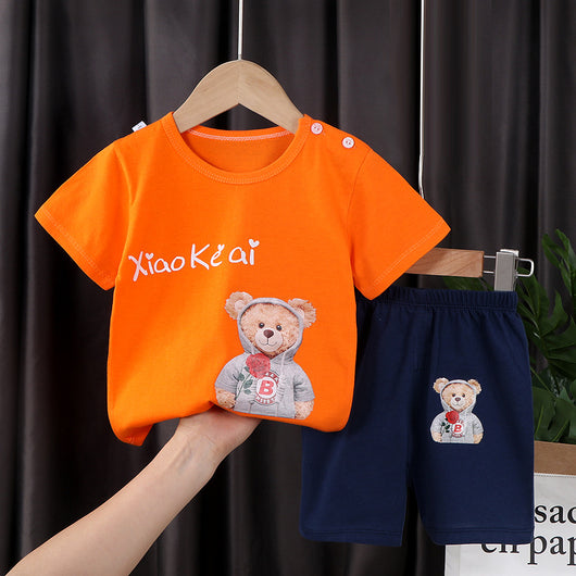 Conjunto de Dos Piezas en Algodón con Mangas Cortas para Niños y Niñas - Image 22