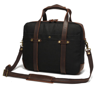Maletín Vintage de Lona Encerada para Hombre - Image 21