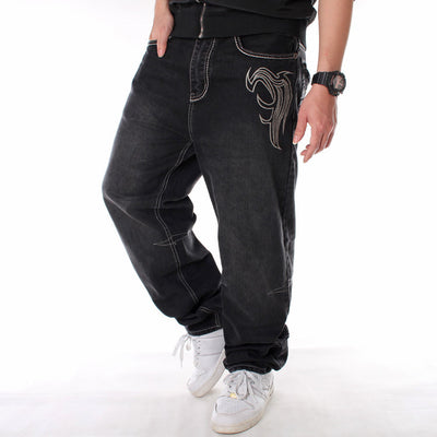 Jeans Hip Hop con Bordados Creativos para Hombre - Image 23