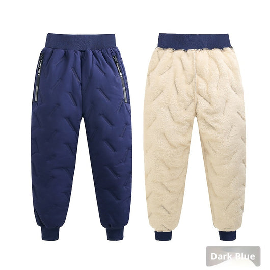 Pantalones Térmicos Infantiles Impermeables con Forro de Lana de Cordero - Image 8