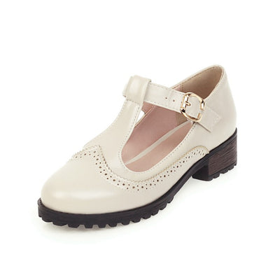 Zapatos Escolares Talla Grande para Mujer - Mocasines con Hebilla Primavera - Image 19