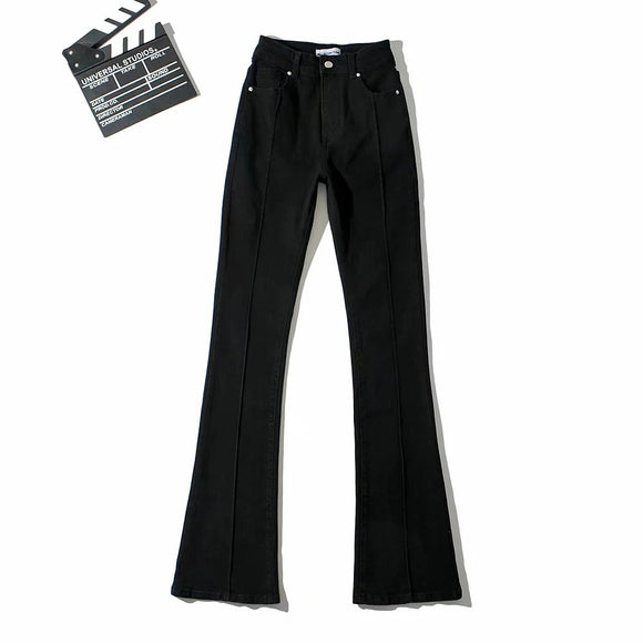 Pantalones Acampanados Calados Elegantes y Ligeros