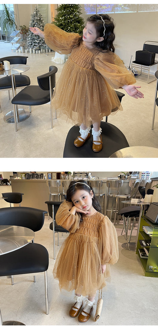 Vestido de Malla Elegante para Niña - Image 9