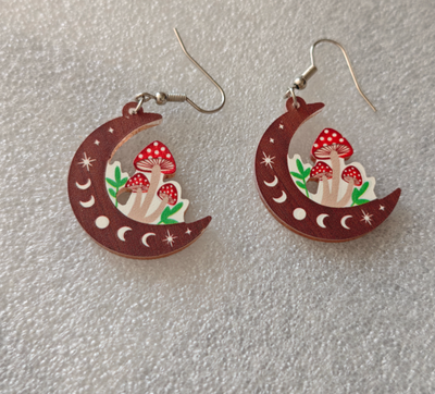 Aretes Lindos de Hongos para Niñas y Mujeres - Image 2