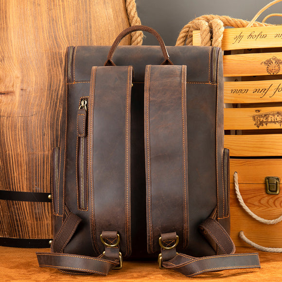 Mochila Vintage para Hombre - Viajes y Aventuras al Aire Libre