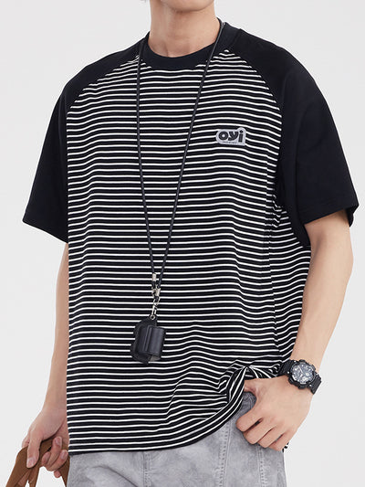Playera de Rayas con Combinación de Colores para Hombre - Image 9