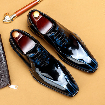 Zapatos Oxford Ejecutivos de Cuero Brillante para Hombre - Image 8