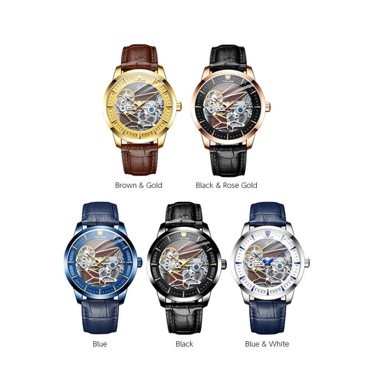 Reloj Mecánico Automático para Hombre Resistente al Agua con Esfera Hueca - Image 10