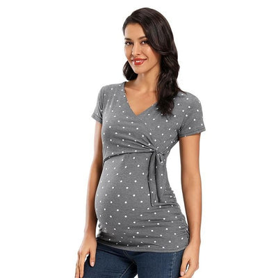 Blusas Premamá de Manga Larga y Cuello en V - Image 28