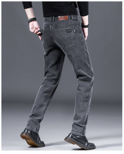 Pantalones de Vestir Holgados Rectos Invierno Gruesos para Hombre - Image 15