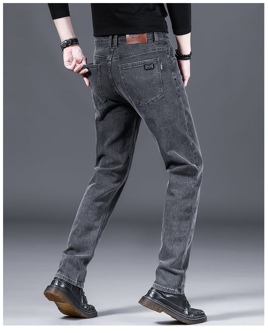Pantalones de Vestir Holgados Rectos Invierno Gruesos para Hombre - Image 15