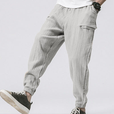 Pantalones Casuales de Doble Capa con Efecto Arrugado y Corte Acampanado - Image 19