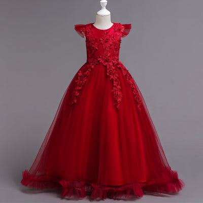 Vestido Elegante Infantil de Verano para Presentaciones de Piano - Image 15