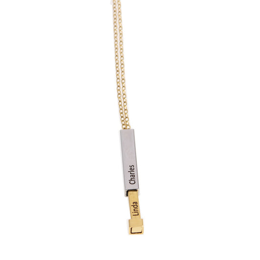 Collar de Acero Inoxidable Personalizado con Nombre y Frase Significativa - Image 16