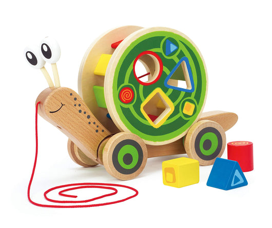 Caracol Arrastrable de Madera para Bebés y Niños Pequeños - Image 3