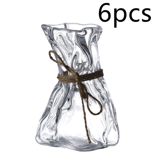 Vaso de Cristal Transparente con Diseño Origami - Image 13