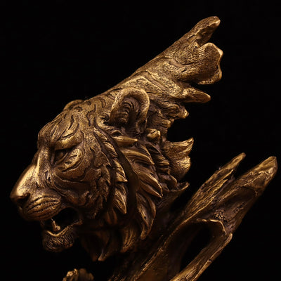 Ornamento de Cobre Puro Tigre del Zodiaco Chino - Decoración Moderna para el Hogar - Image 7