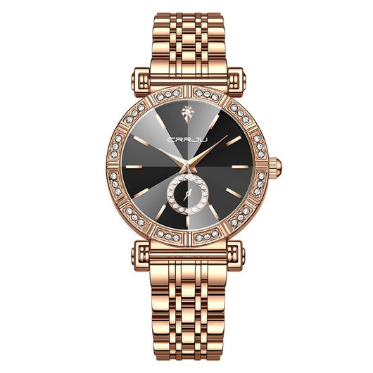 Reloj para Mujer con Correa de Acero y Diamantes Incrustados - Image 6