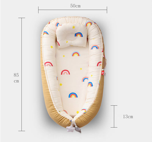 Cuna Portátil Plegable con Malla Transpirable, Desmontable y Lavable - Image 13