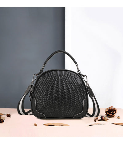 Bolso de Cuero Genuino Tejido con Asa para el Hombro - Image 9