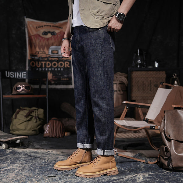 Pantalones Vaqueros Slim Rectos Clásicos para Hombre