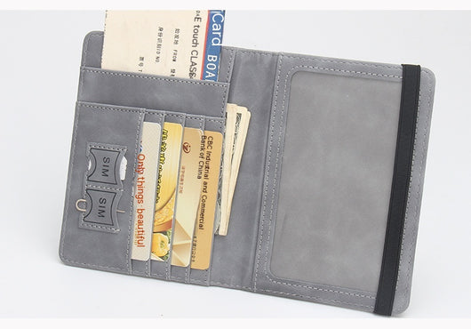 Cartera de Pasaporte con Mapa Mundial, Protección Antimagnética y Múltiples Compartimentos - Image 11