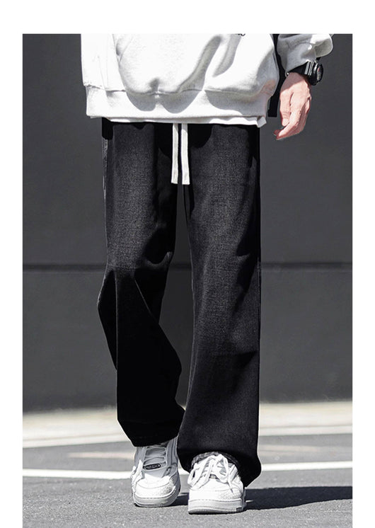 Jeans Rectos Holgados Estilo Americano para Hombre - Image 14