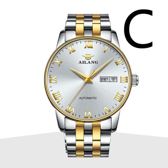 Reloj Cronógrafo de Acero Inoxidable para Hombre con Luminosidad y Resistencia al Agua