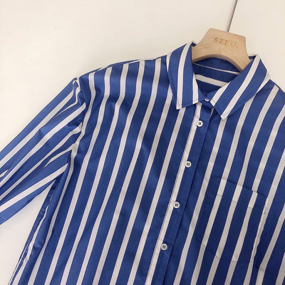 Blusa Suelta Manga Larga con Corte Tridimensional para Mujer - Image 14