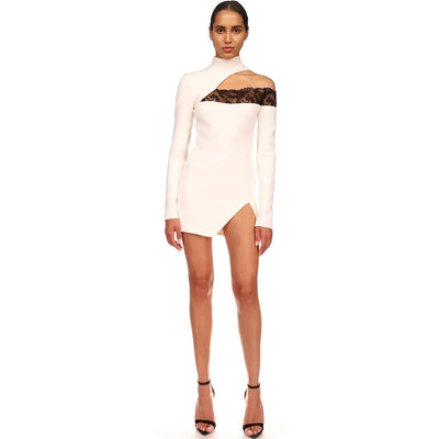 Vestido Bandage Ajustado con Detalles de Encaje - Image 18