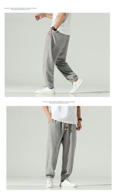Pantalones Harem Hombre Primavera Verano con Bordado Chino - Image 17