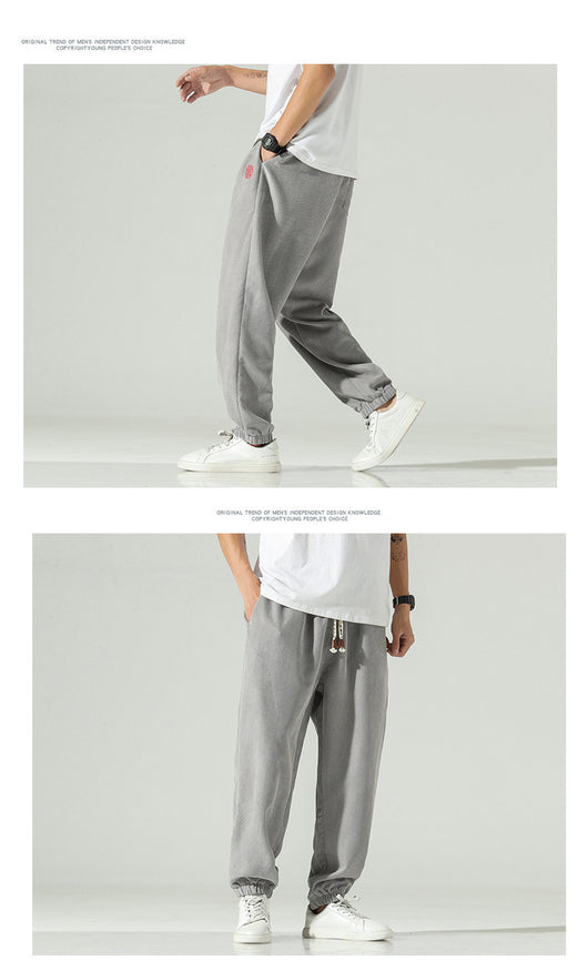 Pantalones Harem Hombre Primavera Verano con Bordado Chino - Image 17