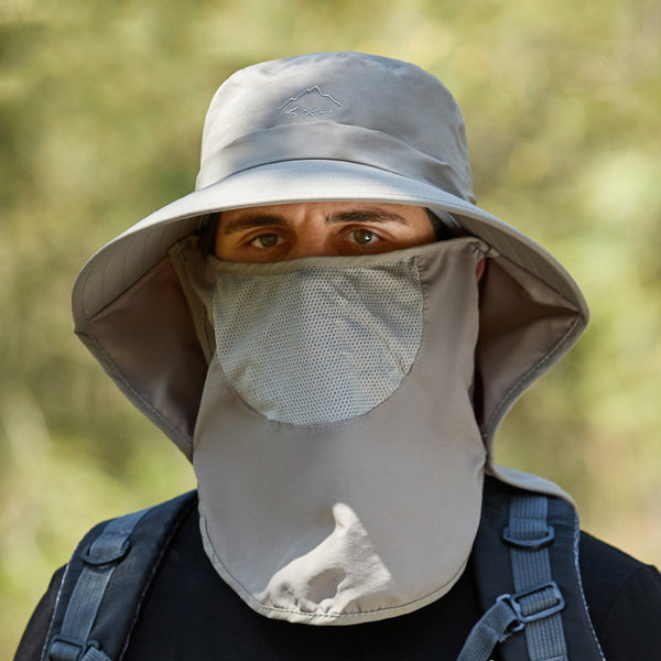 Sombrero Pescador de Ala Ancha con Protección Solar para Hombre