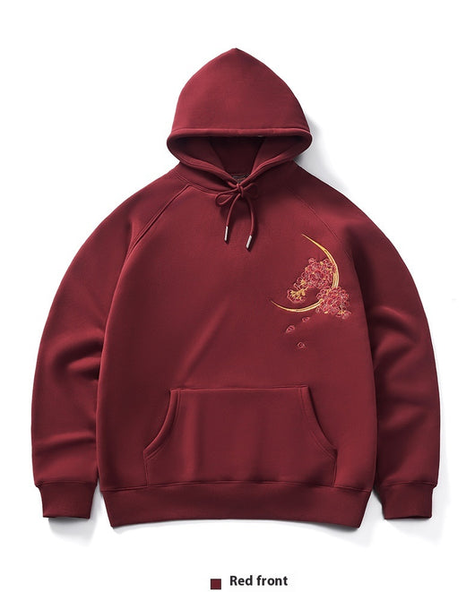 Sudadera con Capucha Dragón Bordado Pesado Otoño Invierno para Hombre - Image 12