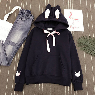 Sudadera con Capucha Orejas de Conejo para Mujer - Image 10