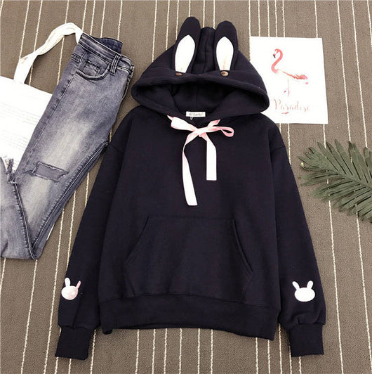 Sudadera con Capucha Orejas de Conejo para Mujer - Image 10